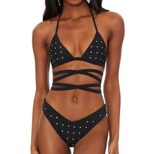 Beach Riot Winnie Embellished Swimsuit